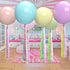 ArcHome 6PCS 36 Inch Pastel Balloons,Unicorn Balloons With Tissue Paper Tassel For Pastel Party Decorations/ Unicorn Birthday Decorations For Girls