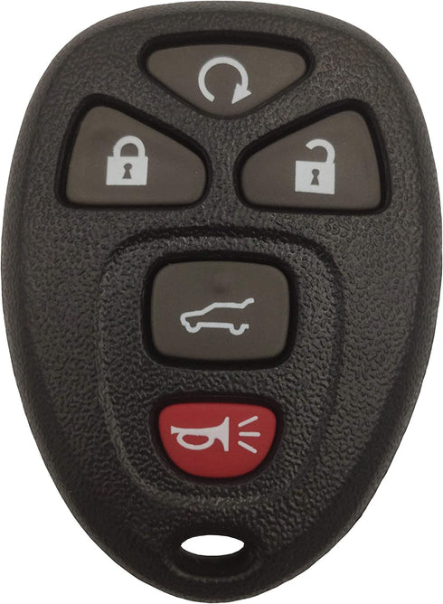 Keyless Entry Remote Car Key Shell Casing Replacement Key Fob Case Fit for 2007-2014 Suburban Tahoe Traverse/GMC Acadia Yukon/Cadillac Escalade SRX/Buick Enclave/Saturn Outlook