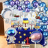 Winrayk 109PCS Outer Space Birthday Party Decoration Metallic Balloon Garland Arch Kit with Happy Birthday Galaxy Rocket Astronaut Moon Star Foil Balloons for Boy Kid Birthday Party Decoration Supply