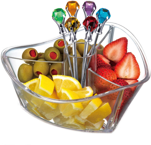 Prodyne GS-7-C Garnish Server, One Size, Clear