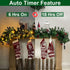 TURNMEON 6 Ft by 10 Inch 50 LED Prelit Christmas Garland Decoration Lights Timer 8 Modes 12 Pinecones 132 Red Berries 20 Pine Needles Battery Operated Christmas Decoration Home Indoor Mantle Fireplace