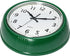 Bernhard Products Retro Wall Clock 9.5 Inch Hunter Green Kitchen 50's Vintage Design Round Silent Non-Ticking Quartz Battery Operated Clocks for Home Office School Classroom Kids Bedroom Living Room