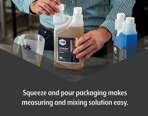 SIS Sweetwater Innovative Solutions, LSR Last Step Rinse, Home Brewery Rinsing Solution, 1 quart, Great on Kegs, Fermenters, Carboys, Kettles, Chillers, Heat Exchangers, No-Rinse Formula, Leave to Dry