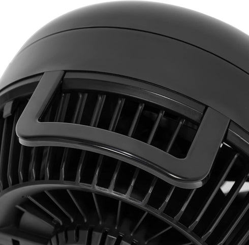 IRIS USA WOOZOO Air Circulator Fan, Vortex Fan, Desk Fan, Portable Fan, 3 Speed Settings, 6 Tilting Head Settings, 74ft Max Air Distance, Large, Black