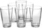 Classic Clear Plastic Glasses Drinking Cups Dishwasher Safe BPA-free Set of 6 For Indoor Outdoor Use(Look Like Glass)