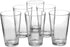 Classic Clear Plastic Glasses Drinking Cups Dishwasher Safe BPA-free Set of 6 For Indoor Outdoor Use(Look Like Glass)