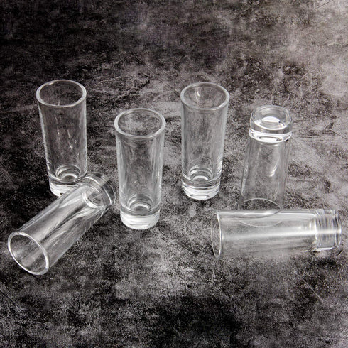 18 Pack Shot Glasses, RUCKAE 2 Ounce Shot Glasses with Heavy Base, Clear Shot Glasses Set of 18 (Cylinder Shaped)