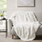 Hyde Lane White Fluffy Throw Blanket for Couch ?2 Way Reversible Ultra Soft Long Faux Fur Fuzzy Plush Blankets for Home?As A Gift for Women -50x60 Ivory
