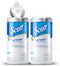 Scott 24 Hour Sanitizing Wipes Multi-Surface Cleaning & Disinfecting, Continuous Sanitization for 24 Hours (54478), 2 Canisters x 75 Count, 150 Wipes