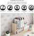 Jerry & Maggie - Desktop Organizer Office Storage Rack Adjustable Wood Display Shelf - Free Style Double H Display - True Natural Stand Shelf - White Wood Tone