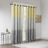 Intelligent Design Adel Blackout Curtain for Bedroom, Casual Single Window Panel for Livingroom , Family , Geometric Grommet Room Darkening Black Out Curtain, Single Panel Only, 50x84, Yellow