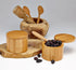 Home Intuition Bamboo Salt and Spice Storage Box With Magnetic Swivel Lid, 2 Pack