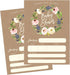 50 Fill in Kraft Baby Shower Invitations, Baby Shower Invitations Burlap, Rustic, Custom, Neutral, Baby Shower Invites for Boy, Baby Girl Shower Invitation Cards, Baby Invitations Printable