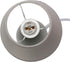 Simple Designs LT2009-GRY Mini Egg Oval Ceramic Table Lamp, Gray