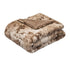 Amazon Basics Fuzzy Faux Fur Sherpa Throw Blanket, 50"x60" - Light Brown
