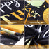 Happy Birthday Party Decorations, Extra Large Fabric Black and Gold Happy Birthday to You Sign Backdrop Banner Photo Booth Background for Indoor Outdoor Birthday Party Favor, 70.8 x 43.3 Inch