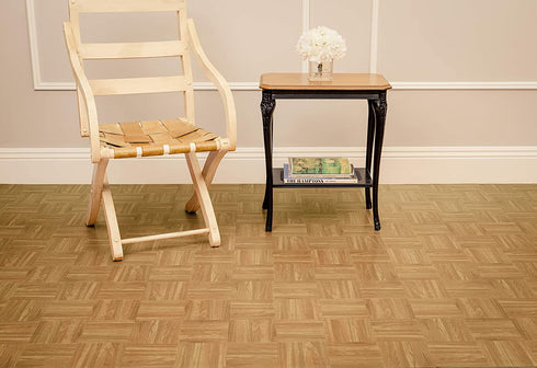Achim Home Furnishings Achig FTVWD23220 Nexus Oak Parquet, 12 Inch x 12 Inch, Self Adhesive Vinyl Floor 232, 20 Tiles, Count