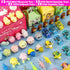 Valentines Cards for kids, 28 Pack Cute Animals Valentine Box with 56€…Assorted Novelty Toys, DIY Valentine Cards for classroom School Exchange Prizes, Valentines Gifts for Kids, Valentine Party Favors
