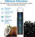 Vegebe Inline Water Filter for Ice Maker, Refrigerator, Under-Sink Reverse Osmosis Water System, Post Activated Carbon Water Filter Replacement Cartridge with 1/4-Inch Compression-Connect (Pack of 2)
