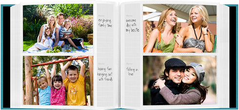 Pioneer Photo Albums Holds 200 Photos, Turquoise Blue, 4" x 6"