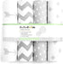 Bassinet Bed Sheets Premium Bassinet Fitted Sheet Set - 4 Pack 100% Jersey Knit Cotton Cradle Sheets Bassinet Bedding for Standard Size Oval or Halo Bassinet Pads Bassinet Sheet for Boy & Girl