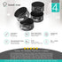 4-Inch Springform Cake Pan Set - Pack Of 4 4.5in Round Steel Baking Pans, Small Spring Form Nonstick Tin With Leakproof Removable Metal Bottom For Four Inch Smash Cake, Individual Pie, Mini Cheesecake