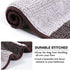 Luxury Chenille Plush Floor Door Mat for Kitchen Entryway, Gradient Chocolate Stripe Pattern Machine Washable Mat, Slip-Resistant Absorbent Shaggy Bath Rug for Bathroom, 24x36 inch