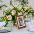 MEBRUDY 4x6 Picture Frames Set of 6, Display Pictures 4x6 with Mat or 5x7 Without Mat, Gold Photo Frames for Wall Mount or Table Top