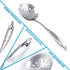 Zulay Kitchen Professional Skimmer Spoon - Stainless Steel Slotted Spoon With Extra Large Bowl & Comfortable Grip Handle - Durable Food Grade Strainer Spoon For Draining & Frying (14.5 inch)