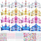 16 Pieces Foam Princess Tiaras and Crowns Making Your Own Tiaras with Crystal Diamond Sticker Princess King Crown for Kids