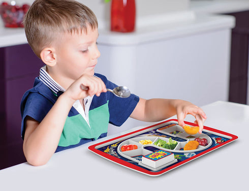 Genuine Fred DINNER WINNER Kids' Dinner Tray, Supper Hero