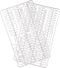 3/4 Inch Letters for Flet Letter Boards,300 Pieces Including Letters, Numbers & Symbols for Changeable Plastic Message Boards (White)