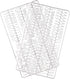 3/4 Inch Letters for Flet Letter Boards,300 Pieces Including Letters, Numbers & Symbols for Changeable Plastic Message Boards (White)