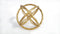 Small Gold Sphere with Inner Flower Petal Design