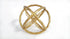 Small Gold Sphere with Inner Flower Petal Design