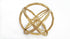 Small Gold Sphere with Inner Flower Petal Design