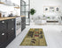 Ottomanson Laundry Collection Bordered Non-Slip Rubber Back Runner Rug, 20" x 59", Beige