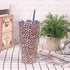 Artlion 30oz Tumbler Pink Leopard Insulated 30 OZ Metal Tumblers Cheetah Cup with Straws and Lid for Cold Hot Drinks