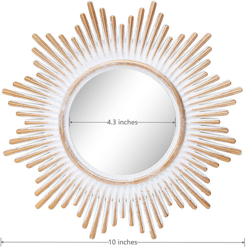 Kelly Miller Brushed Gold Mirrors for Wall Decor Set of 3 Wall Mirror Decorations for Living Room, Dinning Room & Bedroom (MW002)