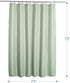 AmazerBath Sage Green Shower Curtain Waffle Shower Curtain, Fabric Shower Curtain Water-Repellent, 12 Metal Grommets, Premium Polyester, Heavy Duty, 72 x 72 Inches, Sage Green