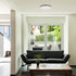 Globe Electric Ellington LED Integrated Flush Mount Ceiling Light, Dark Bronze Finish, Frosted Shade, Energy Star Certified, Ultra Slim Design