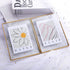LONGWIN 5x7 Gold Brass Picture Frames Double Folding Photo Frame Tabletop Memorial Picture Frame for Pressed Flowers Artwork Certificate Plants Specimen