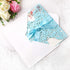 PONATIA 25PCS/Lot 250GSM 5.12 x 7.1'' Laser Cut Hollow Rose with Blue Ribbons Wedding Invitations Cards for Wedding Bridal Shower Engagement Birthday Graduation Invite (Blue)
