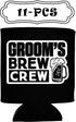 NeeNoNex Beer Me I'm Getting Married and Groom's Crew Crew Insulated Can Coolie Coolers (12, Beer Me + Brew Crew)
