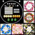 Elecrainbow 62 Inch Large Size Round Backdrop, Reusable Circle Frame Balloon Kit for Party, Birthday, Wedding, Graduation, Baby Shower, Photo Background, Tools and Balloons Included, 52 Pieces (62 Inch)