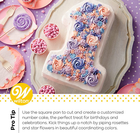 Wilton Performance Pans Aluminum Square Brownie and Cake Pan, 12 x 12 inches