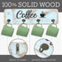 LotFancy Coffee Mug Holder, Rustic Wall Mounted Mug Rack with 12 Cup Hangers, Farmhouse Wood Cup Organizer for Home, Office Kitchen Display Storage Collection, Coffee Nook Décor