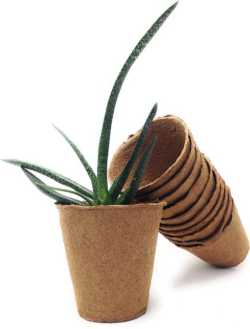 Plant Starter Peat Pots - 30 Pack of 4 Inch Pots for Your Garden, Greenhouse or Nursery