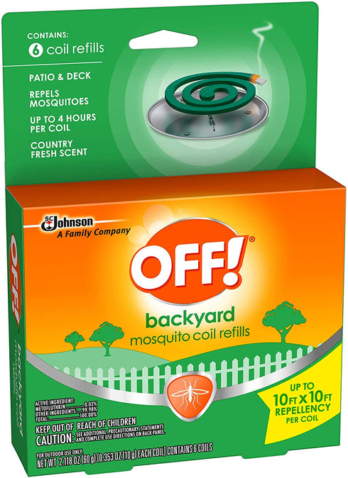 OFF! Mosquito Coil Refills, 6 CT (Pack - 2)