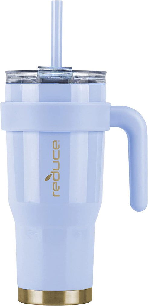 Reduce 24 oz Mug Tumbler, Stainless Steel with Handle Keeps Drinks Cold up to 24 Hours Sweat Proof, Dishwasher Safe, BPA Free Glacier, Opaque Gloss